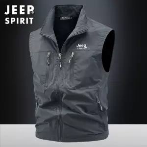 JEEP 남자 2025년 봄가을 신상 얇은 야상 조끼 2501