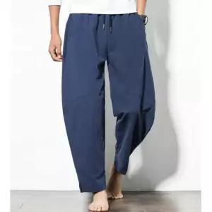 남자 여름 주말 외출 편한 밴딩 바지 배기 팬츠 코디 배기츄리닝배기핏팬츠 (WF2DAFE)