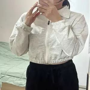 자켓 집업 가을 크롭 봄 여자 트레이닝 점퍼 카라 숏