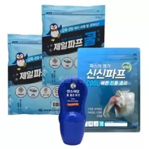 신신파프 쿨+제일파프 쿨 2개+쿨 롤온 로션 맨소래담 바르는 파프 손목 무릎