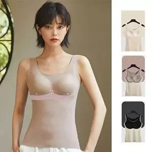 발열내의 키밍 부드러운 기모 나시 브라 캡 겨울용 여성 속옷