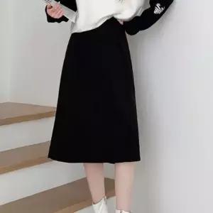 셀럽하우스 편한 모직 겨울 밴딩 스커트 치마 A라인