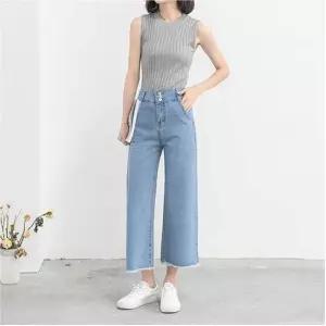 셀럽하우스 여자 스판 청바지 부츠컷 데님팬츠 하이웨스트 연청
