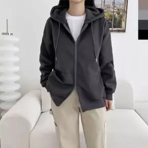 후드집업 캐쥬얼 후드점퍼 여성우드 데일리 빅사이즈