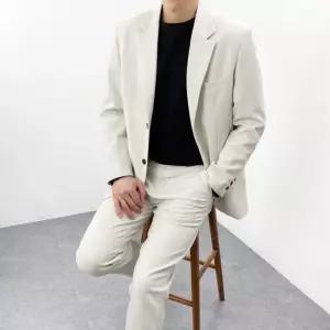 [엠클로]남자 빅사이즈 케니 투버튼 무지 기본 싱글자켓 3컬러