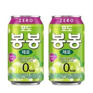 [해태음료] 포도 봉봉 제로 340ml x 24개