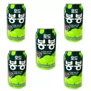 고품질 포도봉봉 해태포도봉봉 봉봉캔음료(340ml) 5캔 해태봉봉 (WBD837B)