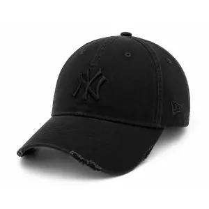 뉴에라 엠엘비 MLB 리그 워시드 디스트레스드 뉴욕양키스 9FORTY 볼캡 모자 트리플블랙 60771831