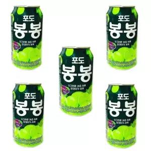 고품질 포도봉봉 해태포도봉봉 봉봉캔음료(340ml) 5캔 해태봉봉 (WBD837B)