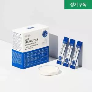 정기구독 프로젝트21 고양이 유산균 냉장배송 장 건강 신부전 영양제 변비 1개월분 30포1box 고양이 유산균