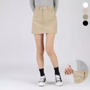 비비드솜 기장선택 가능한 허리 인밴딩 데일리 미니 스커트 HNTFB92027