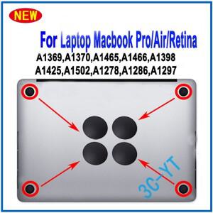 1세트 노트북 발 패드 하단 케이스 고무 Macbook Pro A1425 A1502 Air A1369 A1370 A1278