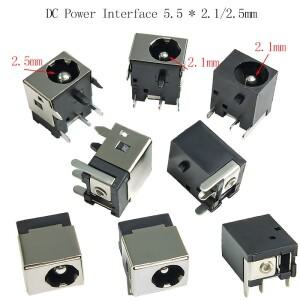 2-10개 DC 전원 인터페이스 5.5 x 2.1/2.5mm 소켓 DC044A 3핀 5핀 5.5x2.1 잭 msi호환 ASUS호환 노트북 포