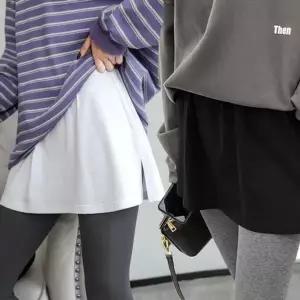 [하프클럽/]데일리면 여성 면 밴딩 데일리룩 치마
