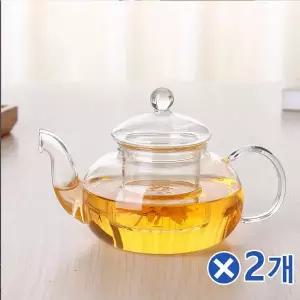 TBZ 클래식 차우림 내열유리 티포트 700mlx2개 차포트 WFNNMF1