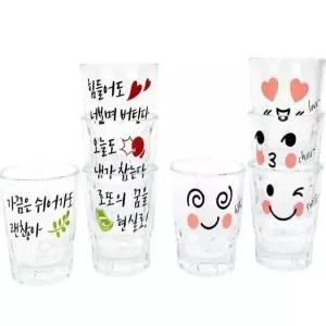 감성문구 소주잔 4개입 소주잔세트 술잔세트 집들이선물소주잔 예쁜소주잔 WFNNLWP