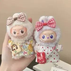 0cm 라부부 V4용 미니 드레스 세트 3개 러브 시리즈 인형 옷 액세서리 의상