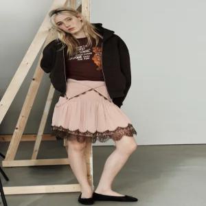 zara 자라 페이크 네오프렌 후드 스웨트셔츠 - 초콜렛5039/252/717121048
