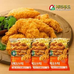 골든텐더스틱 3kg 1kgx3봉 케이준 치킨 텐더 순살 통살 안심