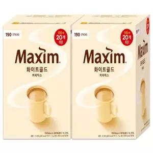맥심 화이트골드 커피믹스 190Tx2개