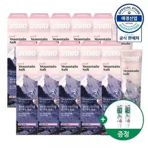 2080 퓨어 핑크 솔트 치약 125g X 10개+치약 50g 2개 증정