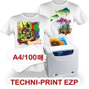 Techni-Print EZP 레이저 전사지, 밝은색용, A4, 100매
