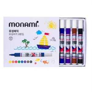 모나미)유성매직 8색 세트 유성잉크 대표매직 둥근닙