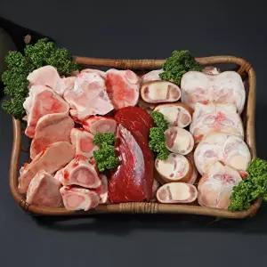 [하누리 청정한우][오늘자연]청정한우 1등급 효도보신 세트 (사골2kg+우족1족+사태500g)