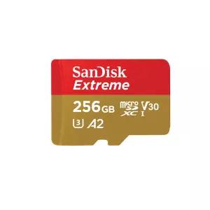 샌디스크 MicroSDXC Class10 Extreme 256GB SQXAV 4K 마이크로SD카드 메모리카드 블랙박스 홈카메라 액션캠 휴대폰 口