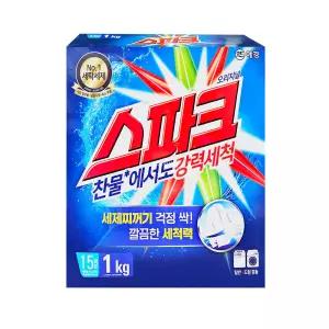 스파크 가루세제 1kg x 10개 / 세제 세탁 빨래 분말 드럼