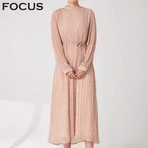 도트주름지쉬폰원피스_FS2A7OP0010