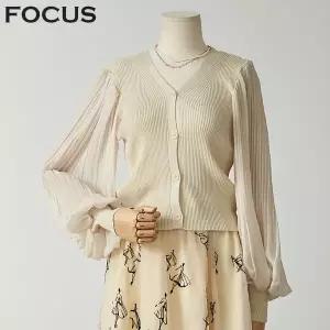 [롯데백화점]포커스 소매쉬폰가디건_FF2H7KC0138