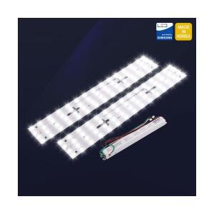 건식 LED 모듈 기판 안정기 50W 세트 주방2등 (400mm)