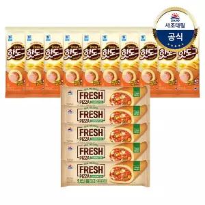 [대림냉동] 대림선 핫도그 80g x10개 +한입롤피자콤비네이션 80g x5개