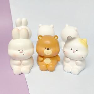 3D 토끼 곰돌이 고양이 몰드 3종 수제몰드 (자체제작)