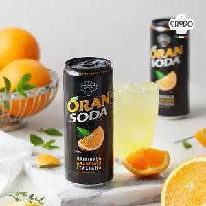 [크로도] 오란소다 리얼과즙 스파클링 오렌지 에이드 330ml x 24입