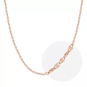 14K 아트 체인 목걸이 줄 핑크 골드 1.8mm