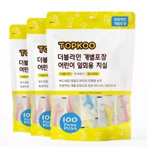탑쿠 더블라인 개별포장 어린이 유아 아기 치실