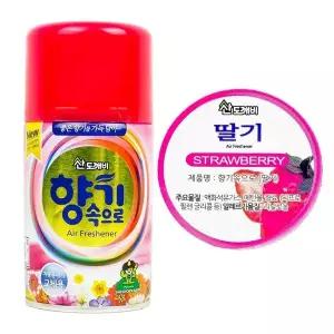 향기속으로 분사형 방향제 리필 딸기 290ml WB15F36