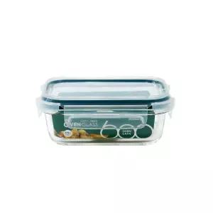 코멕스 오븐글라스 직사각1호 370ml 내열유리 밀폐용기 반찬통 이유식통