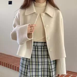 [페이릿][페이릿] 메빈 크롭 울 하프코트 자켓