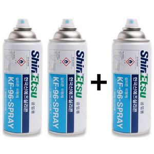 3개 신에츠 실리콘스프레이 이형제 420ml 자동차 문 차량고무 부싱 잡소리방지 윤활제