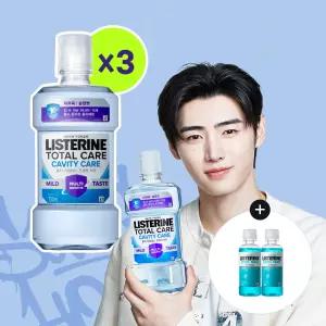 리스테린 캐비티케어 마일드 750ml, 3개 + 증정(쿨민트 100ml, 2개)
