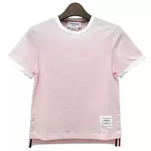 25SS RWB 스트라이프 로고 패치 링거 반팔티 (FJS075A 00042 680) [당일]