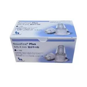 노보파인 인슐린 펜니들 NovoFine Plus 32G 4mm 100개입 주사 바늘 침