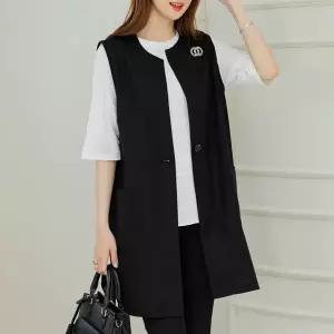 (~110size)데릭린넨롱조끼 VEC3008