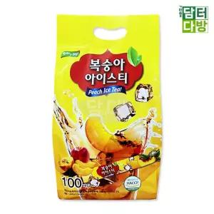 이데이 복숭아 아이스티 100스틱/피씨방/대용량/PC방/액상/선물용/음료수/사무실/파우치/주스/탕비실