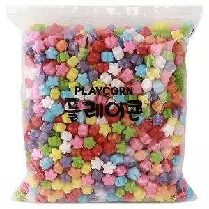 플레이콘 꽃모양 만들기재료 리필 800p 세트 혼합색상 1개