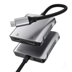8K 4K C to HDMI 컨버터 DP ALT MODE 듀얼모니터 화면확장 어댑터 변환 분배기 확장기 아답터 젠더 모드 지