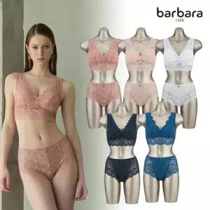 바바라 컴포트 어깨끈 레이스 브라팬티 5세트
